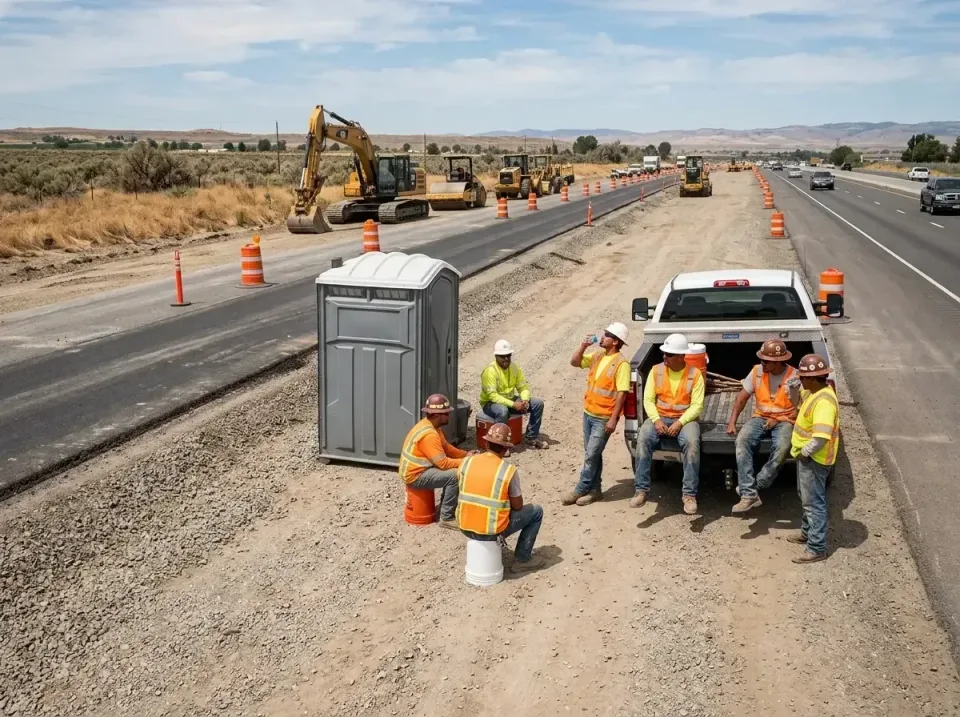 highway-road-construction-crew-007 — frequently asked questions, Porta Potty and Restroom Rentals in Raymond, WA